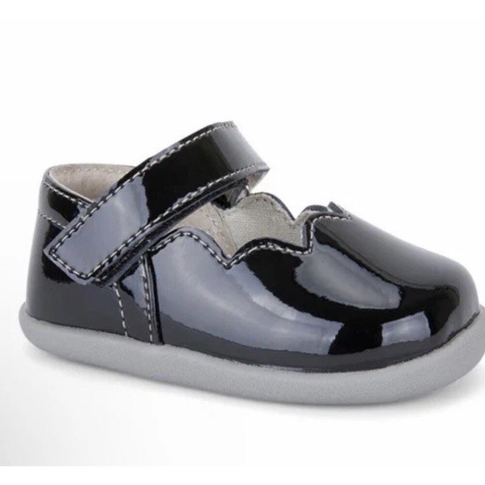 SEE KAI RUN Susie Mary Jane Shoes Black Patent Leather Sz 5.5 C NEW